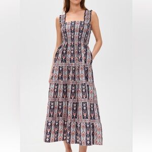 Hill House Navy Emma Stripe Dress Size: XXS